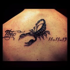 tatuering skorpion